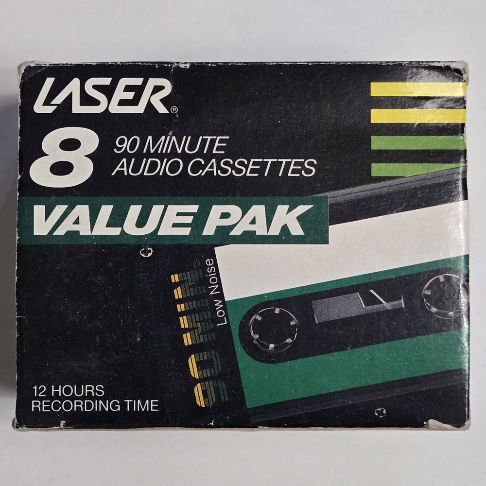 Laser 90 minute Audio Cassettes - pack of 5